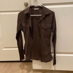 James perse button down shirt
